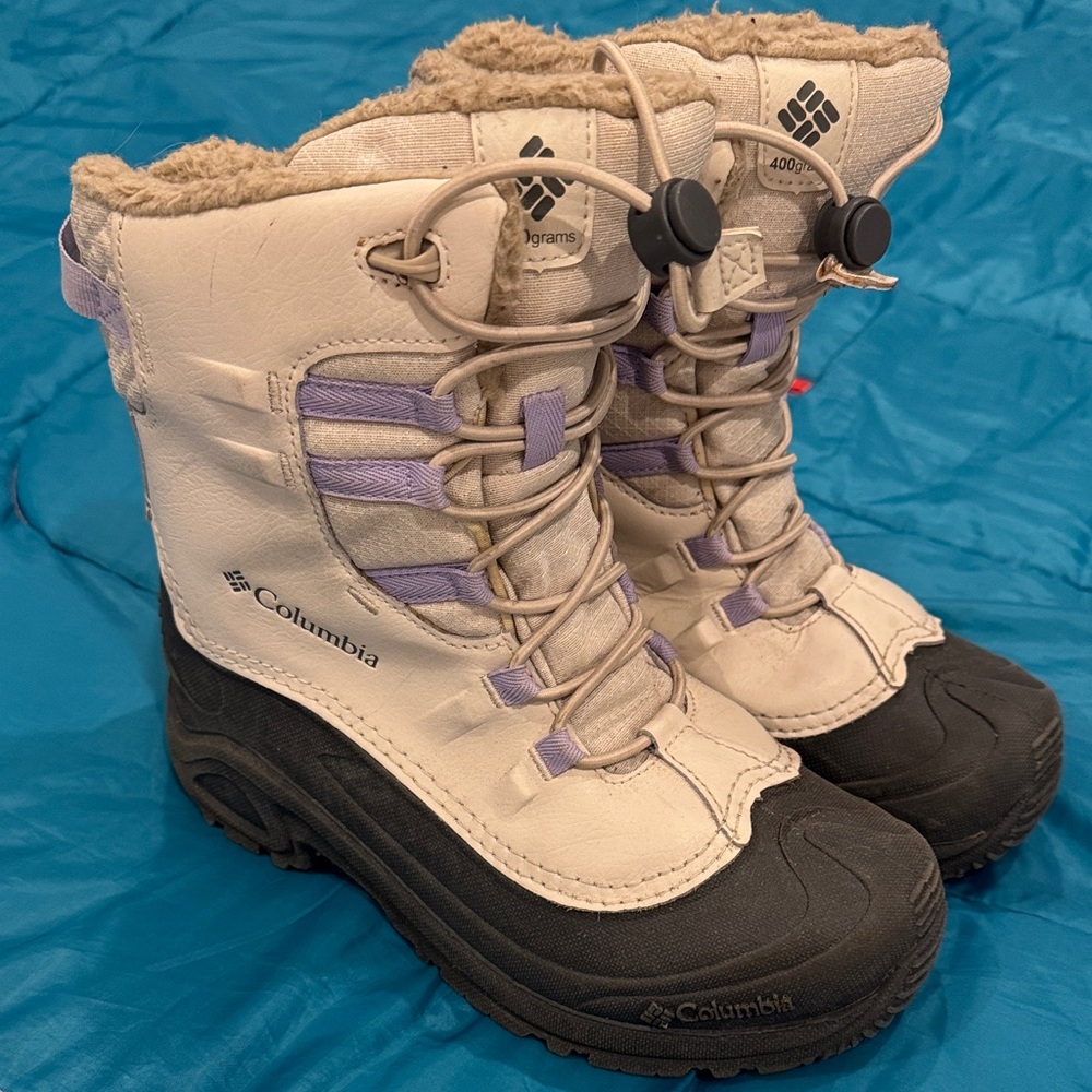 Waterproof Columbia Insulated Winter Boots with Faux Fur Trim